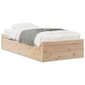 vidaXL Posteľ bez matraca 75x190 cm masívna borovica