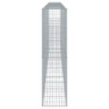 vidaXL Gabiónový kôš s krytom 600x50x200 cm pozinkované železo