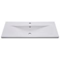 vidaXL Skrinka so vstavaným umývadlom betónová sivá drevotrieska