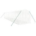 vidaXL Fóliovník s oceľovým rámom biely 20 m² 10x2x2 m