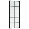 vidaXL Nástenné zrkadlá 2 ks čierne 100x40 cm kov