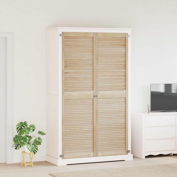 vidaXL Skříňové dvere s dverami 2 pcs Prírodná 201 x 2,1 x 59,5 cm