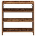 vidaXL Regál na topánky staré drevo 60x25x62 cm spracované drevo