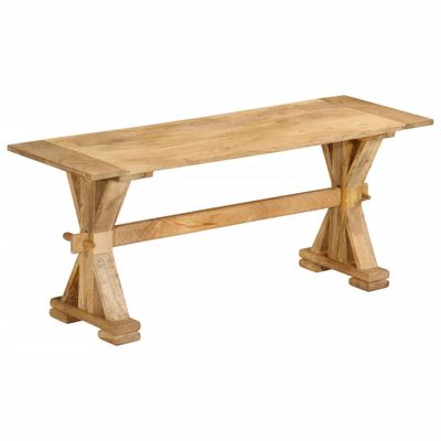vidaXL Lavička 110x35x45 cm masívne mangovníkové drevo
