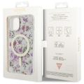Guess case for iPhone 14 6,1" GUHMP14SHCFWST transparent hardcase Magsafe IML Flower
