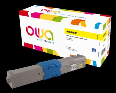 OWA Armor toner kompatibilný s OKI 44844505, 10000st, žltá/yellow