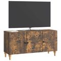 vidaXL TV skrinka 99 x 34,5 x 50 cm Dymový dub Kompozitné drevo