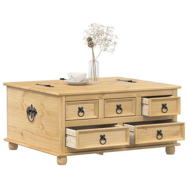 vidaXL Úložný box Corona 90x78x45 cm borovicový masív