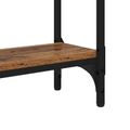 vidaXL Konzolový stôl Staré drevo 75 x 22,5 x 75 cm Kompozitné drevo