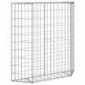 vidaXL Trapézový gabiónový vyvýšený kôš pozinkovaná oceľ 100x20x100 cm