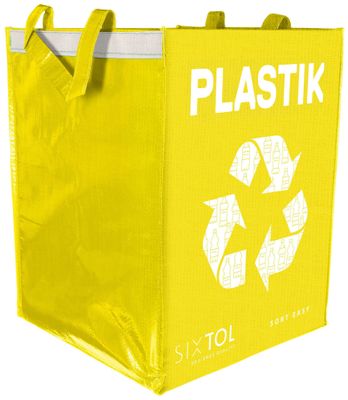 Taška na tříděný odpad SORT EASY PLASTIK DE, 30x30x40cm, 36l SIXTOL