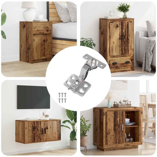 vidaXL Pánt 254 pcs Niklová 85 x 52,5 x 9,5 mm Železo