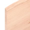 vidaXL Nástenná polica 80x20x2 cm neošetrený dubový masív