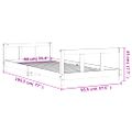 vidaXL Rám detskej postele 90x190 cm masívna borovica