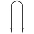 vidaXL Ružový oblúk so špicami Antracitová 97 x 43 x 218 cm PP
