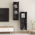 vidaXL TV skrinky 2 ks, lesklé sivé 30,5x30x110 cm, kompozitné drevo