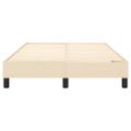 vidaXL Posteľný rám s boxspringom krémová 120x200 cm látka