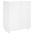 vidaXL Skrinka na topánky 73 x 38 x 87,5 cm Kompozitné drevo Biela