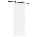 vidaXL Posuvné dvere ORKDAL 83 x 202 cm Borovicový masív Biela