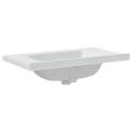 vidaXL Kúpeľňové umývadlo biele 81x48x19,5 cm obdĺžnikové keramické