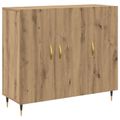 vidaXL Servírovacia skriňa Remeselný dub 90 x 34 x 80 cm