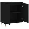 vidaXL Komoda čierna 60x35x70 cm spracované drevo