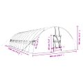 vidaXL Fóliovník s oceľovým rámom biely 72 m² 12x6x2,85 m
