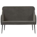vidaXL Lavička tmavosivá 110x76x80 cm zamat
