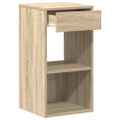 vidaXL Nočný stolík so zásuvkou dub sonoma 35x34x66,5 cm