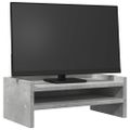 vidaXL Stojan na monitor betónovo-sivý 42x24x16 cm drevotrieska