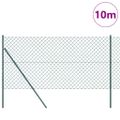 vidaXL Oceľový plot na upevnenie 10 x 1,2 m PVC potiahnutá oceľ Zelená