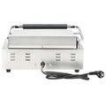 vidaXL Drážkovaný panini gril 43x30,5x20 cm 2200 W