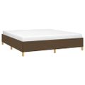 vidaXL Posteľný rám s boxspringom tmavohnedá 180x200 cm látka