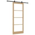 vidaXL Posuvné dvere ORKDAL 93 x 232 cm Prírodná a čierna