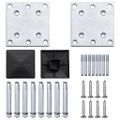 vidaXL Záhradný plot hnedý 1737x186 cm WPC