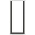 vidaXL Nohy barového stola v tvare U, 2 ks, antracitové, 40 x (110-111) cm, oceľ