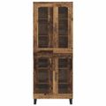 vidaXL Highboard 2 ks Staré drevo 69,5 x 34 x 180 cm Kompozitné drevo