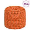 vidaXL Lodné lano oranžové 8 mm 25 m polypropylén
