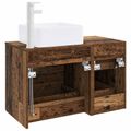 vidaXL Sada kúpeľňového nábytku 2 ks Staré drevo Kompozitné drevo