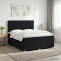 vidaXL Posteľ boxspring s matracom Čierna 140 x 190 cm Látka
