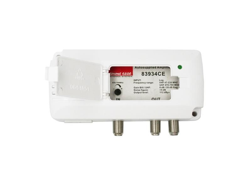 Anténny zosilňovač Emme Esse 83934CE LTE Free, VHF+UHF, malý domovej aj do interiéru