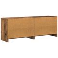 vidaXL Skriňa pod posteľ s poličkou 2 ks Staré drevo 66 x 33 x 48 cm