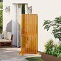 vidaXL Zástenná zástena na súkromie do interiéru/exteriéru 180,5 cm masívne akáciové drevo