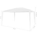 vidaXL Párty stan 3x4 m biely