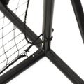 vidaXL Futbalová odrazová sieť čierna 366x90x183 cm HDPE