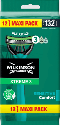 Wilkinson Xtreme3 Sensitive jednorazový holiaci strojček 12ks (W302372000)