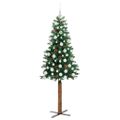vidaXL Úzky vianočný stromček Zelená 180 cm