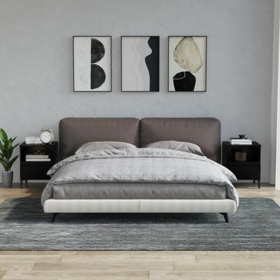 vidaXL Nočné stolíky 2 ks čierne 40x35x50 cm