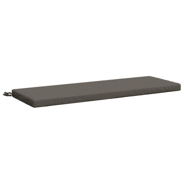 vidaXL Vankúš na lavičku SOEST 100% polyester Sivá 100 x 40 x 5 cm