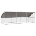 vidaXL Klietka pre sliepky 3 ks Strieborná 600 x 200 x 200 cm